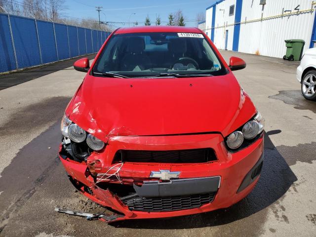 1G1JB6EH9C4105190 - 2012 CHEVROLET SONIC LS RED photo 5