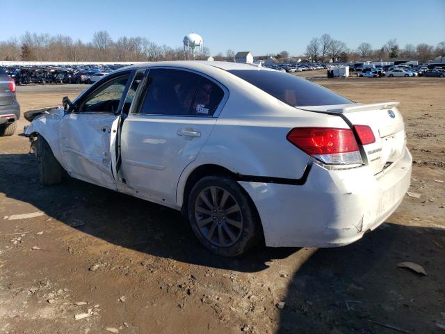 4S3BMBK61D3011488 - 2013 SUBARU LEGACY 2.5I LIMITED WHITE photo 2