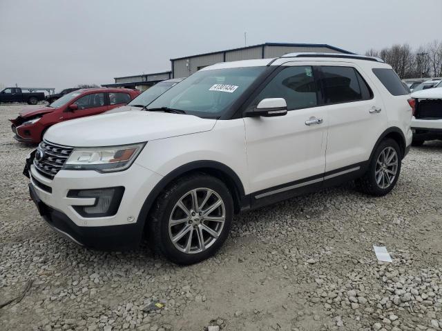 1FM5K7F80HGB50632 - 2017 FORD EXPLORER LIMITED WHITE photo 1