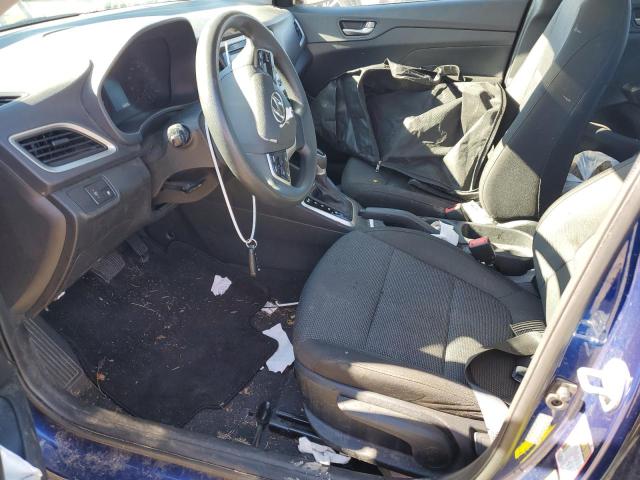 3KPC24A62ME133051 - 2021 HYUNDAI ACCENT SE BLUE photo 7