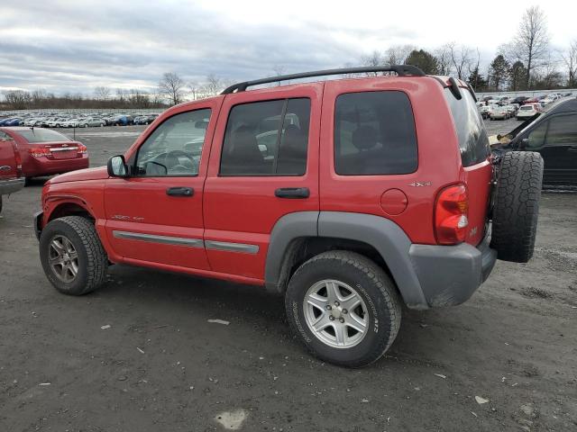 1J4GL48K32W187991 - 2002 JEEP LIBERTY SPORT RED photo 2