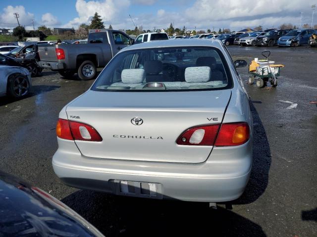 1NXBR12EXYZ351527 - 2000 TOYOTA COROLLA VE SILVER photo 6