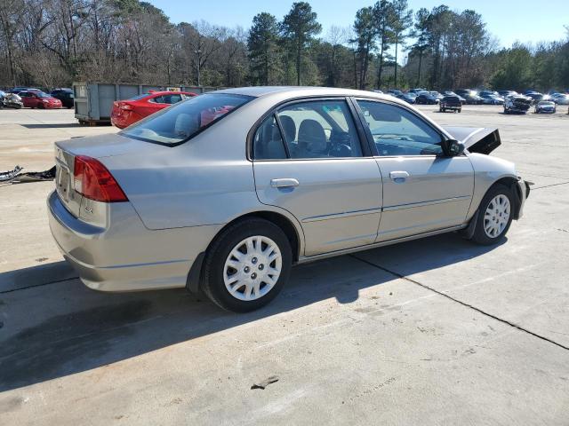 2HGES16655H539123 - 2005 HONDA CIVIC LX TAN photo 3