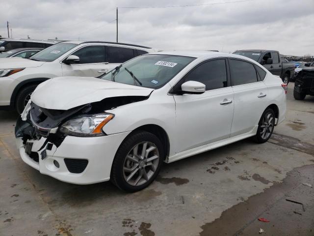 3N1AB7AP2FY341940 - 2015 NISSAN SENTRA S WHITE photo 1