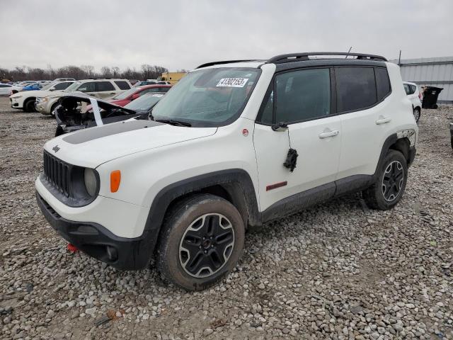 ZACCJBCT9GPE06049 - 2016 JEEP RENEGADE TRAILHAWK WHITE photo 1