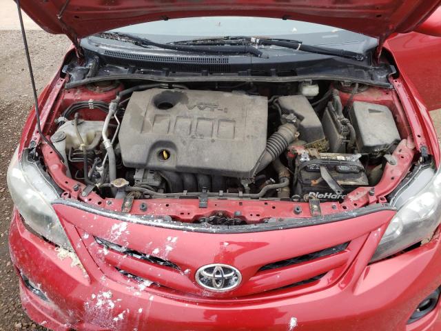 5YFBU4EE5DP095983 - 2013 TOYOTA COROLLA BASE RED photo 11