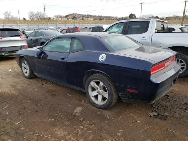 2C3CDYAG9EH299250 - 2014 DODGE CHALLENGER SXT BLUE photo 2