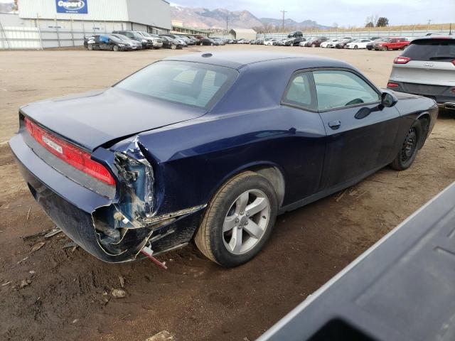 2C3CDYAG9EH299250 - 2014 DODGE CHALLENGER SXT BLUE photo 3