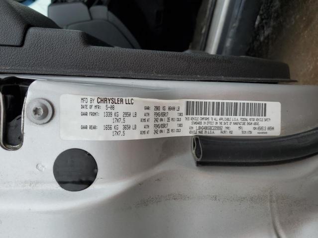 1J8HG48K68C229992 - 2008 JEEP COMMANDER SPORT ვერცხლისფერი ფოტო 12