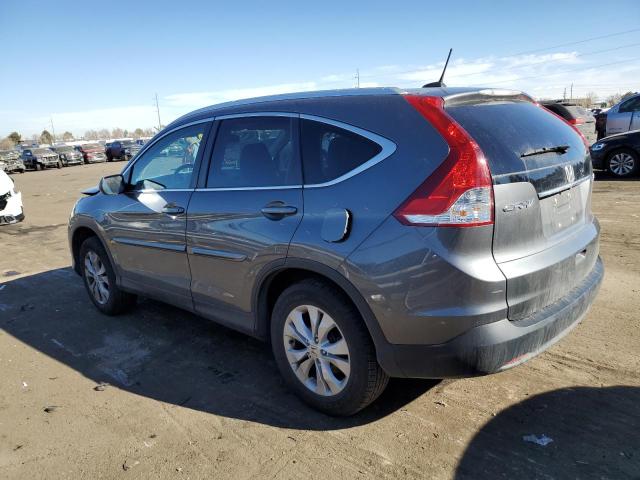 2HKRM4H76EH648277 - 2014 HONDA CR-V EXL GRAY photo 2