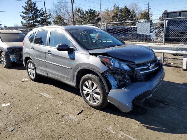 2HKRM4H76EH648277 - 2014 HONDA CR-V EXL GRAY photo 4