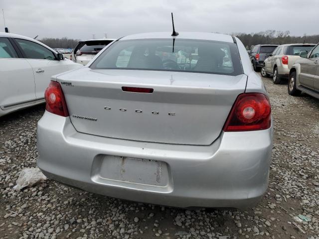 1C3CDZAB2CN232150 - 2012 DODGE AVENGER SE SILVER photo 6