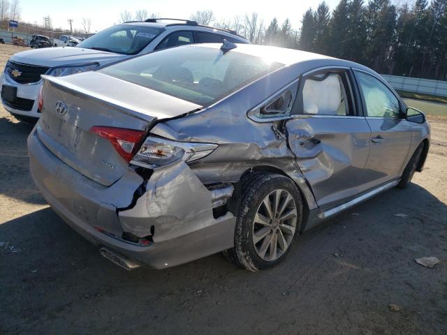 5NPE34AF5GH296976 - 2016 HYUNDAI SONATA SPORT GRAY photo 3