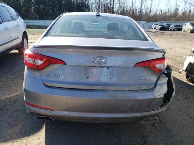 5NPE34AF5GH296976 - 2016 HYUNDAI SONATA SPORT GRAY photo 6