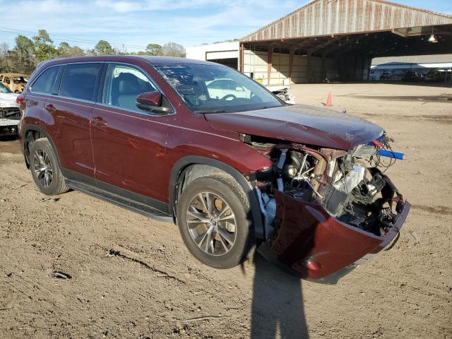 5TDZZRFH8KS294357 - 2019 TOYOTA HIGHLANDER LE RED photo 4