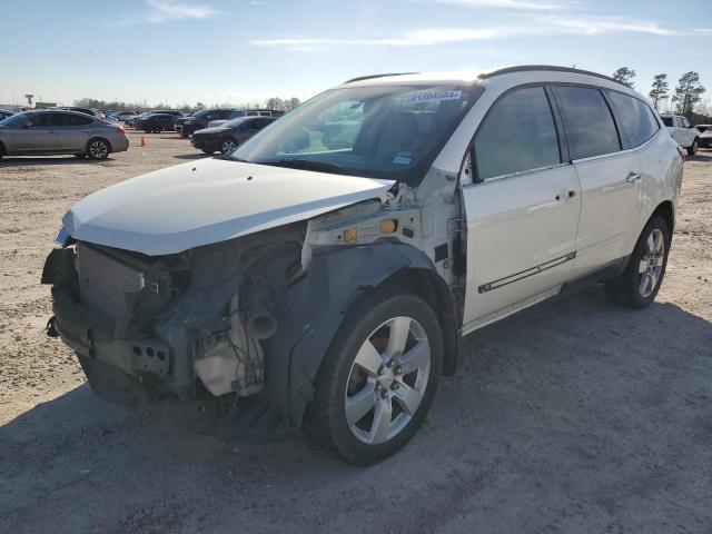 1GNKRLED3BJ282733 - 2011 CHEVROLET TRAVERSE LTZ WHITE photo 1