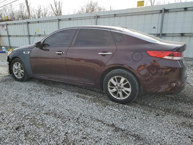 5XXGT4L32GG029172 - 2016 KIA OPTIMA LX BURGUNDY photo 2