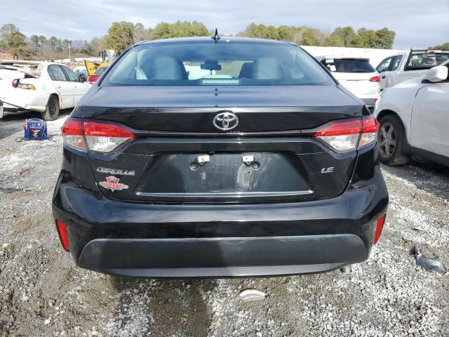 5YFEPMAE5MP180302 - 2021 TOYOTA COROLLA LE BLACK photo 6