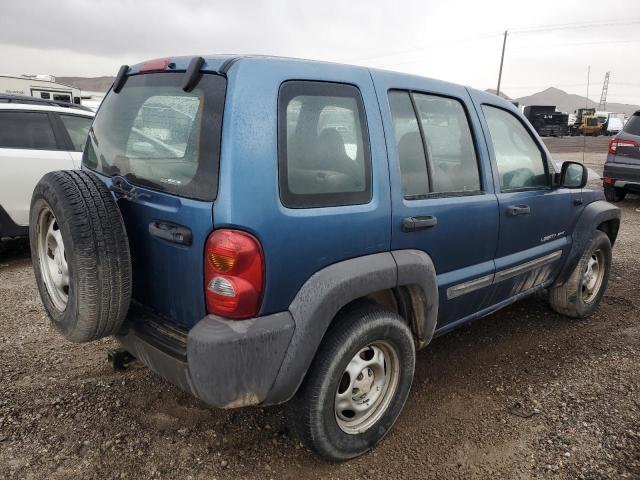 1J4FK481X3W526107 - 2003 JEEP LIBERTY SPORT BLUE photo 3