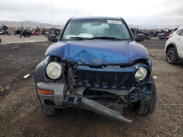 1J4FK481X3W526107 - 2003 JEEP LIBERTY SPORT BLUE photo 5