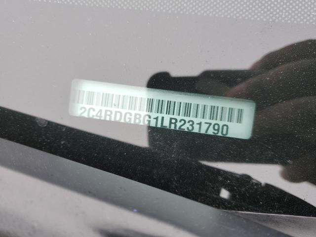 2C4RDGBG1LR231790 - 2020 DODGE GRAND CARA SE SILVER photo 12