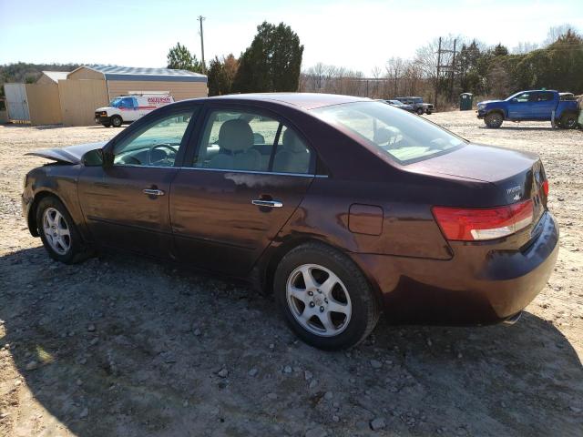 5NPEU46F76H078297 - 2006 HYUNDAI SONATA GLS BURGUNDY photo 2