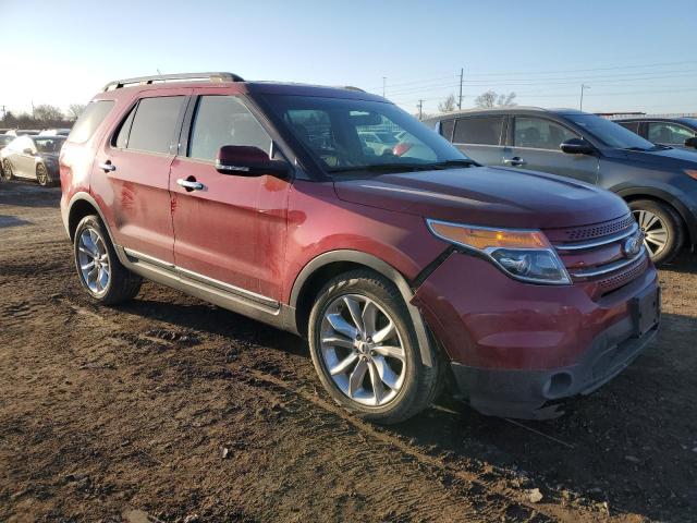 1FM5K8F89EGA49011 - 2014 FORD EXPLORER LIMITED RED photo 4