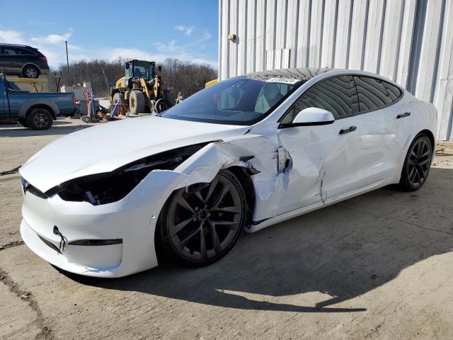 5YJSA1E53NF471441 - 2022 TESLA MODEL S 白色 照片 1
