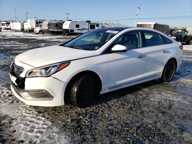 5NPE34AF3FH113329 - 2015 HYUNDAI SONATA SPORT WHITE photo 1