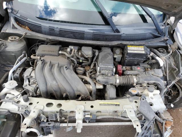 3N1CN7APXFL837792 - 2015 NISSAN VERSA S GRAY photo 11