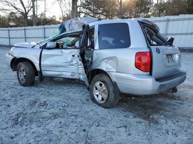 2HKYF18523H611856 - 2003 HONDA PILOT EXL SILVER photo 2