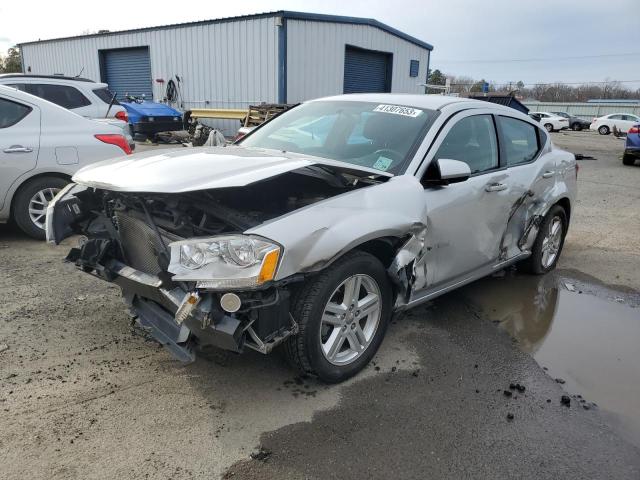 1C3CDZCB0CN142041 - 2012 DODGE AVENGER SXT SILVER photo 1