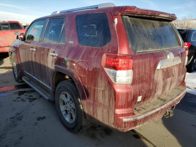 JTEBU5JR3B5069189 - 2011 TOYOTA 4RUNNER SR5 BURGUNDY photo 2