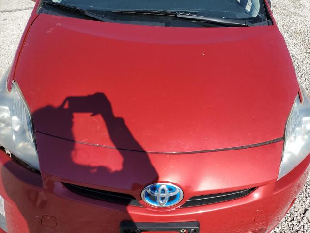 JTDKN3DU0B0266484 - 2011 TOYOTA PRIUS RED photo 11