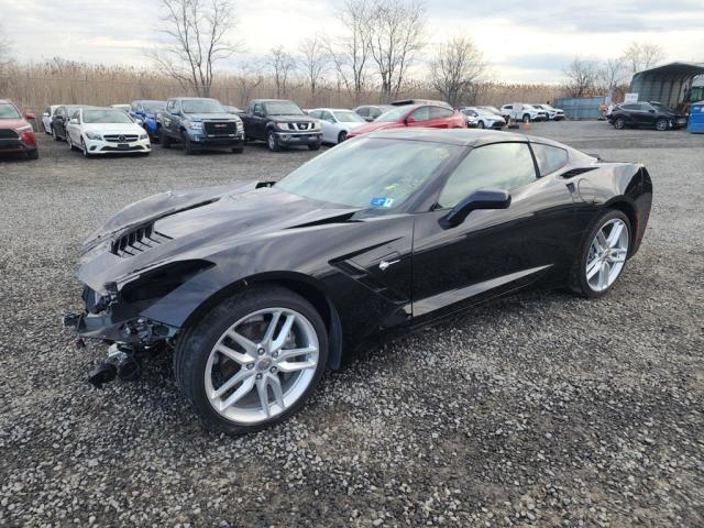 1G1YA2D71K5119922 - 2019 CHEVROLET CORVETTE STINGRAY 1LT BLACK photo 2