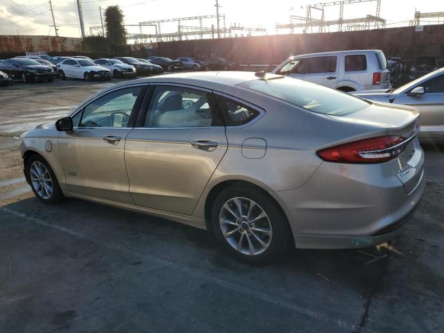 3FA6P0PU4HR201089 - 2017 FORD FUSION SE PHEV BEIGE photo 2