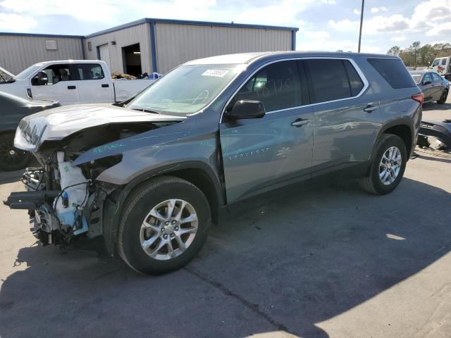 1GNERFKW1LJ246027 - 2020 CHEVROLET TRAVERSE LS GRAY photo 1