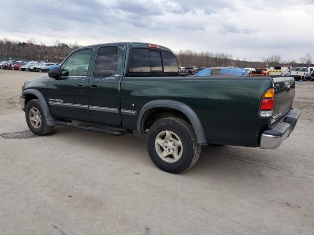 5TBRN34131S137969 - 2001 TOYOTA TUNDRA ACCESS CAB SR5 GREEN photo 2