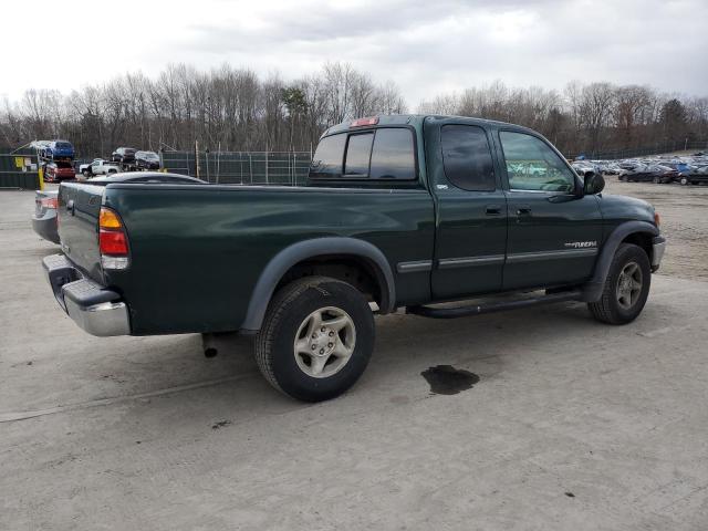 5TBRN34131S137969 - 2001 TOYOTA TUNDRA ACCESS CAB SR5 GREEN photo 3