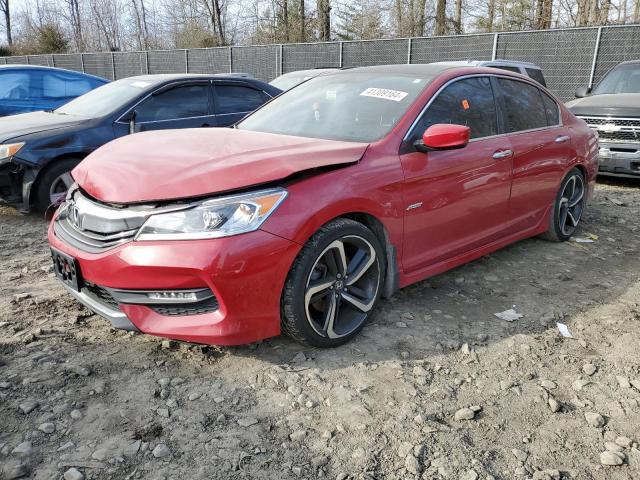 1HGCR2F18HA245277 - 2017 HONDA ACCORD SPORT SPECIAL EDITION RED photo 1