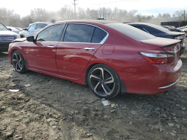 1HGCR2F18HA245277 - 2017 HONDA ACCORD SPORT SPECIAL EDITION RED photo 2