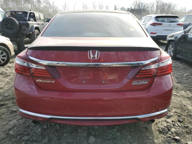 1HGCR2F18HA245277 - 2017 HONDA ACCORD SPORT SPECIAL EDITION RED photo 6