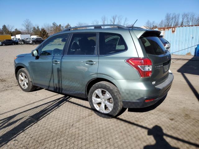 JF2SJAHC0FH478845 - 2015 SUBARU FORESTER 2.5I LIMITED GREEN photo 2