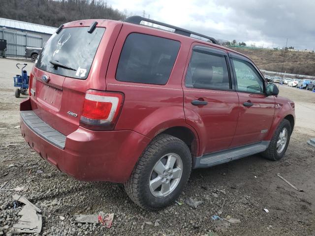 1FMCU931X8KC93461 - 2008 FORD ESCAPE XLT RED photo 3