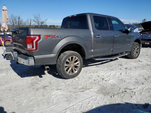 1FTEW1EP4GKF76768 - 2016 FORD F150 SUPERCREW GRAY photo 3