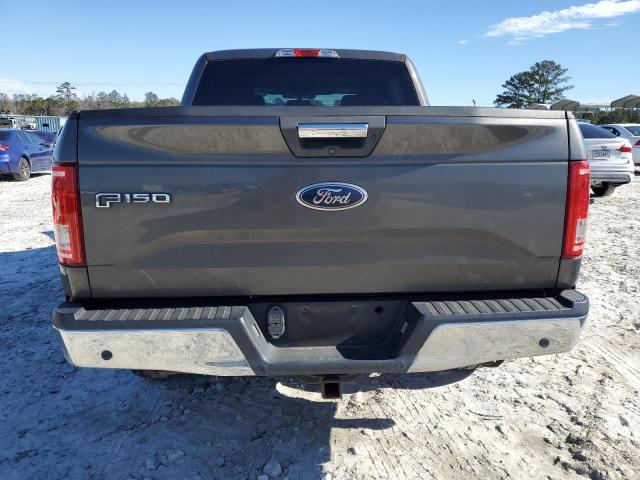 1FTEW1EP4GKF76768 - 2016 FORD F150 SUPERCREW GRAY photo 6