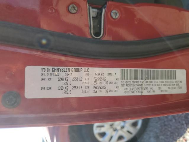 3C4PDCAB5FT564792 - 2015 DODGE JOURNEY CR SE RED photo 13