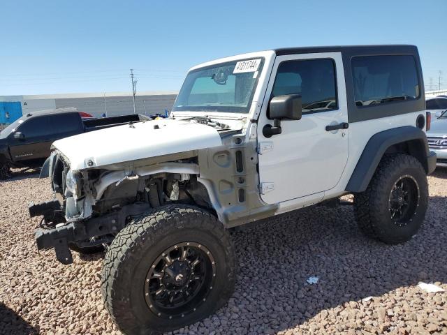 1C4AJWAGXFL676107 - 2015 JEEP WRANGLER SPORT WHITE photo 1