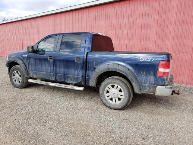 1FTRW14W38FC34197 - 2008 FORD F150 SUPERCREW BLUE photo 2