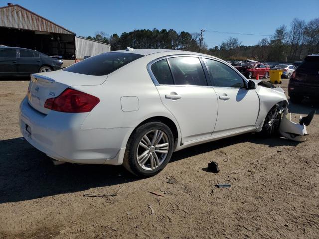 JN1DV6AR9CM862684 - 2012 INFINITI G25 WHITE photo 3